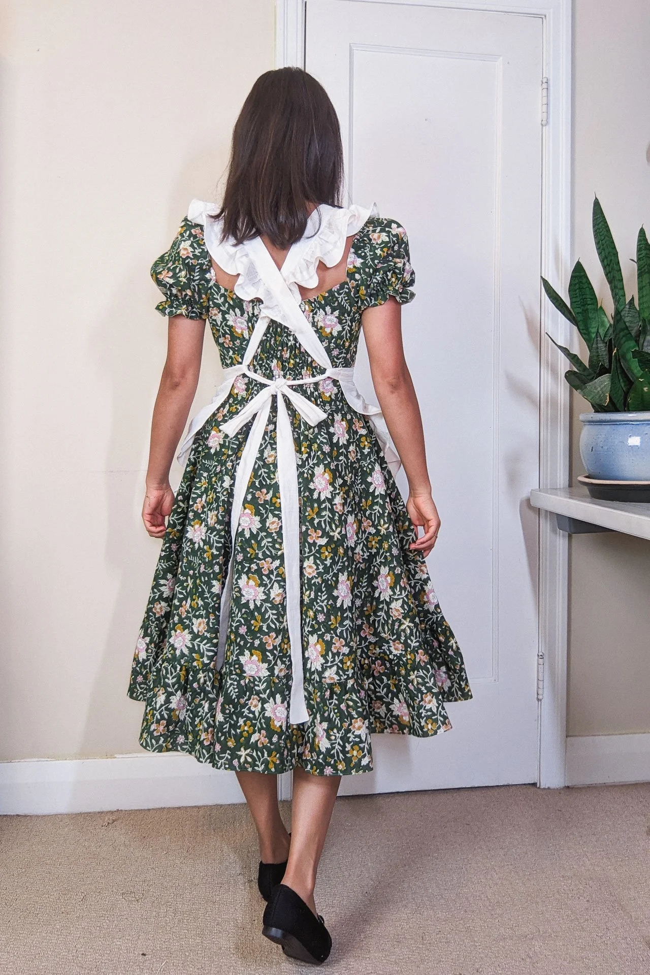 Heidi Ruffle Cross Back Apron PDF Pattern — LYDIA NAOMI